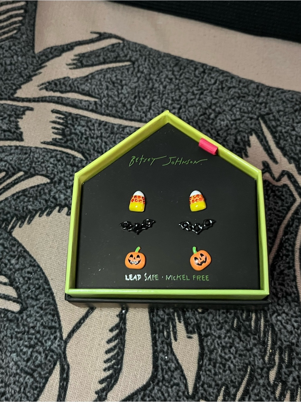 ✨BNIB!Betsey Johnson Halloween Stud Earrings 3 Pairs Set!✨